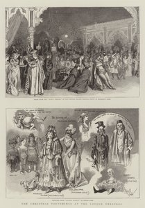 Le pantomime di Natale nei teatri di Londra (incisione) da Reginald Thomas Cleaver