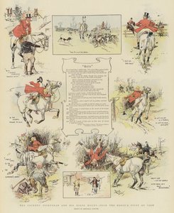 Lo sportivo cockneyano e la sua cavalcatura a noleggio, dal punto di vista del cavallo (cromolitografia) da Reginald Thomas Cleaver