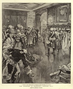 Ballo in costume della contessa di Warwick (litografia) da Reginald Thomas Cleaver