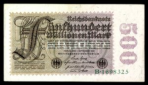 Papiermark della Repubblica di Weimar, era dell
