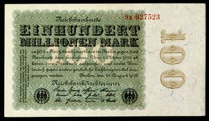 Papiermark della Repubblica di Weimar, era dell