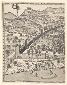 Veduta di Firenze (parte sinistra) da Reichsdruckerei