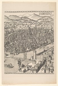 Veduta di Firenze (parte centrale) da Reichsdruckerei