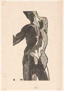 Studio anatomico dei muscoli della schiena e dei glutei di un uomo da Reijer Stolk