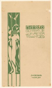 Bandontwerp per: Nescio, Dichtertje, de uitvreter e titaantjes, 1918