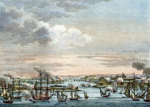 La flotta francese a Malta da Reiner Vinkeles