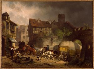 Scena di villaggio svevo da Reinhold Braun