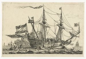 Arrivo di una nave inglese da Reinier Nooms