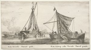 Navi di Amsterdam: Una chiatta di torba frisone. Il Dÿnop, vicino allo stagno di torba di Veensche