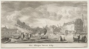 Navi di Amsterdam: varo di una nave da Reinier Nooms