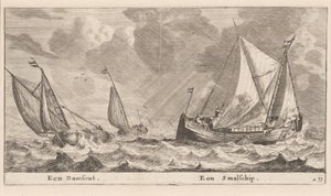 Una Damschuit e uno Smalschip da Reinier Nooms, called Zeeman