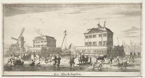 Varie Navi e Vedute di Amsterdam (Verscheÿde Schepen en Gesichten van Amstelredam), Parte III: De Block-huÿsen da Reinier Nooms, called Zeeman