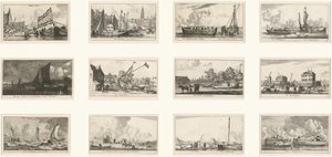 Verscheÿde Schepen en Gesichten van Amstelredam: Parte III da Reinier Nooms, called Zeeman