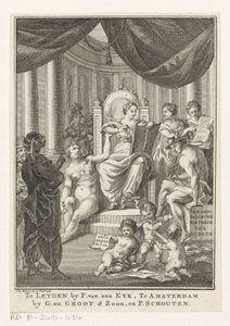 Rappresentazione allegorica con Storia, Verità, Antichità e Prudenza da Reinier Vinkeles (I)