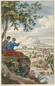 Figure che guardano un paesaggio da Reinier Vinkeles (I)