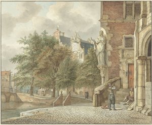 Vista di un canale cittadino