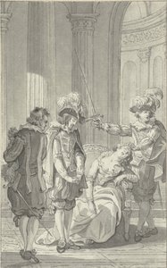 Illustrazione per il dramma Ines de Castro di Rhijnvis Feith da Reinier Vinkeles (I)
