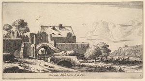 Un mulino ad acqua vicino a St. Denis da Reinier Zeeman
