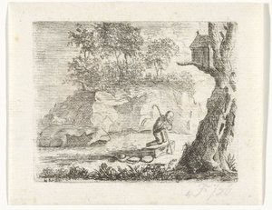 Pellegrino in preghiera