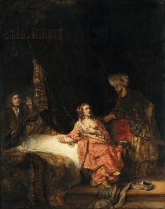 Giuseppe e la moglie di Potifar da Rembrandt