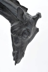 Grande giraffa con testa abbassata, modellata 1909-10, fusa prima del 1913 da Rembrandt Bugatti