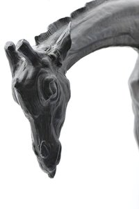 Grande giraffa con testa abbassata, modellata 1909-10, fusa prima del 1913