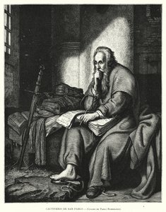 San Paolo in prigione da Rembrandt Harmensz. van Rijn (after)