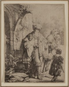 Abramo Scaccia Agar e Ismaele da Rembrandt van Rijn