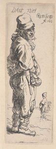 Mendicante che risponde da Rembrandt van Rijn