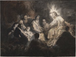 Cristo e i suoi discepoli nel giardino del Getsemani da Rembrandt Harmensz. van Rijn