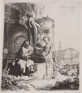 Cristo e la donna di Samaria: Tra le rovine
