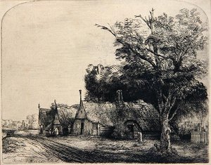 Paesaggio con Tre Capanni
