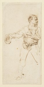 Uomo in piedi da Rembrandt van Rijn