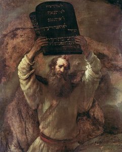 Mosè che rompe le tavole della legge da Rembrandt van Rijn
