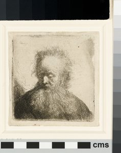 Vecchio con barba fluente: busto da Rembrandt van Rijn