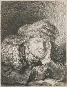 Vecchia donna che dorme da Rembrandt van Rijn