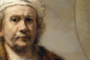 Rembrandt - Autoritratto (dettaglio) da Rembrandt Harmensz. van Rijn