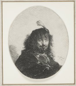 Rembrandt con Cappello Piumato