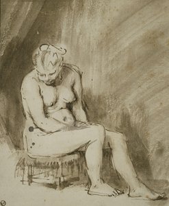 Nudo femminile seduto
