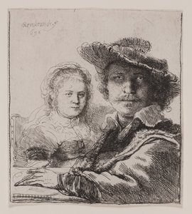 Autoritratto con Saskia da Rembrandt van Rijn