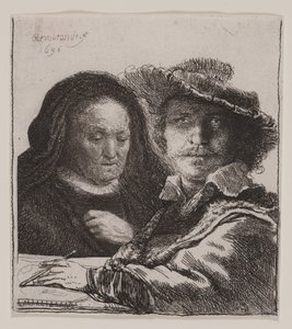 Autoritratto con la madre dell