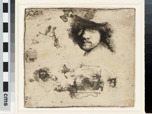 Foglio di studi da Rembrandt van Rijn