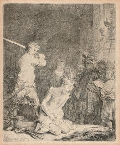 La decapitazione di Giovanni Battista, 1640 da Rembrandt van Rijn