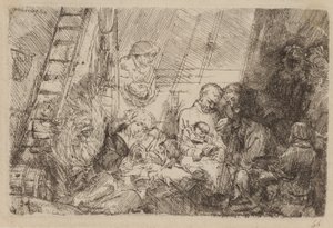 La circoncisione nella stalla da Rembrandt van Rijn