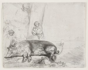 Il maiale da Rembrandt van Rijn