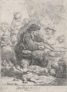 La donna delle frittelle da Rembrandt van Rijn