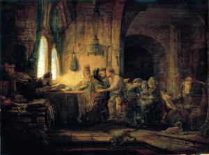 La parabola dei lavoratori nella vigna - 1637 da Rembrandt van Rijn
