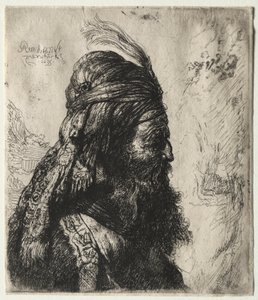 La terza testa orientale da Rembrandt Harmensz. van Rijn