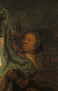 La Visitazione (dettaglio) da Rembrandt van Rijn