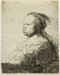 La Negressa Bianca, c.1630 da Rembrandt Harmensz. van Rijn